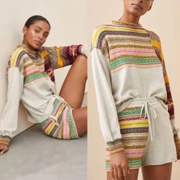 Anthropologie Sweaters - Anthropologie “Daily Practice” Mix It Up Knit Sweater SET